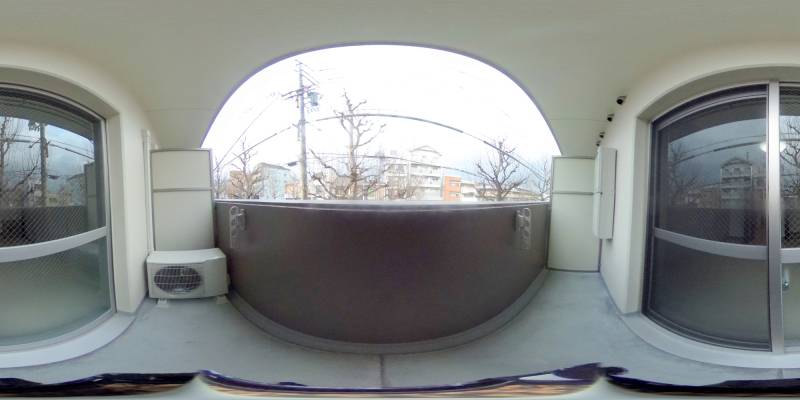 パノラマ画像バルコニー