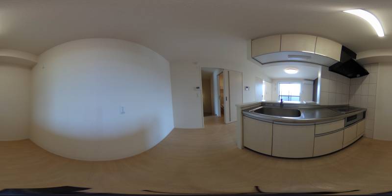 パノラマ画像キッチン