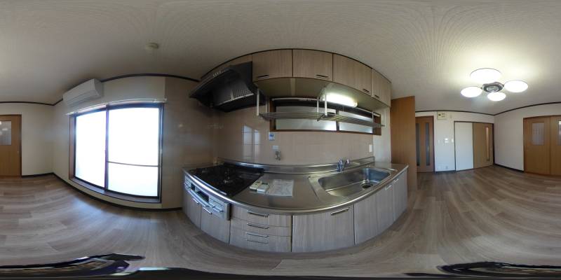 パノラマ画像キッチン