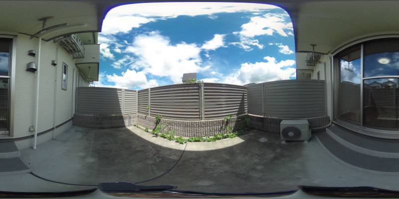 パノラマ画像庭