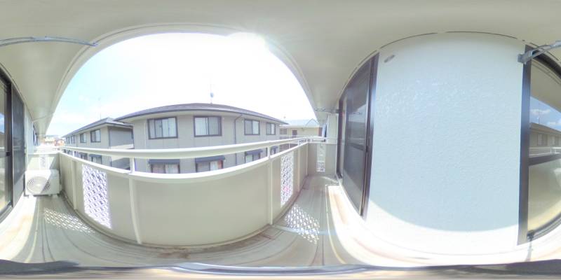 パノラマ画像バルコニー