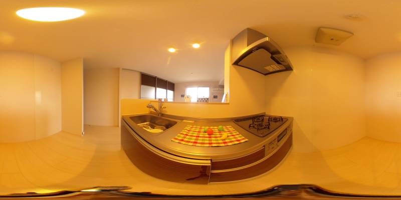 パノラマ画像キッチン