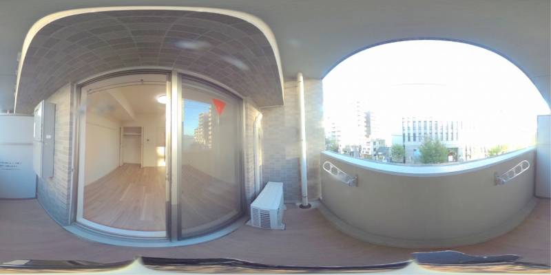 パノラマ画像バルコニー