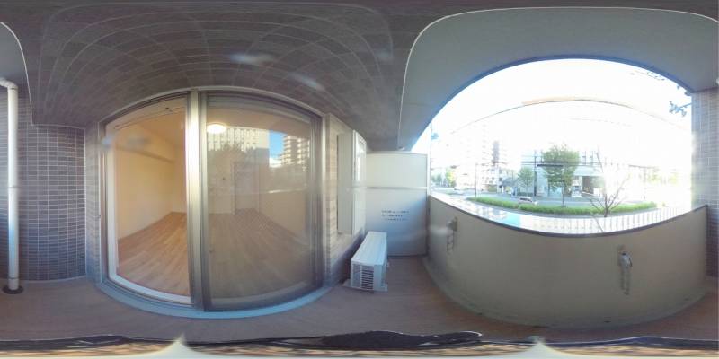 パノラマ画像バルコニー