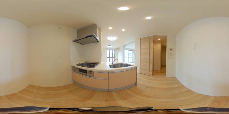 パノラマ画像キッチン