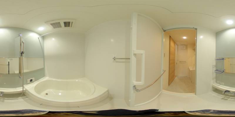 パノラマ画像バスルーム