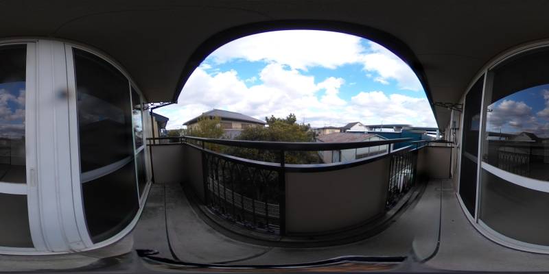 パノラマ画像バルコニー