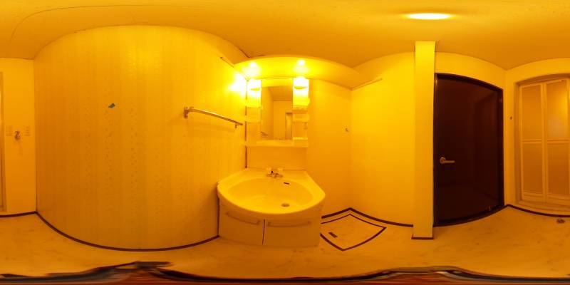 パノラマ画像洗面所