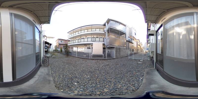 パノラマ画像庭