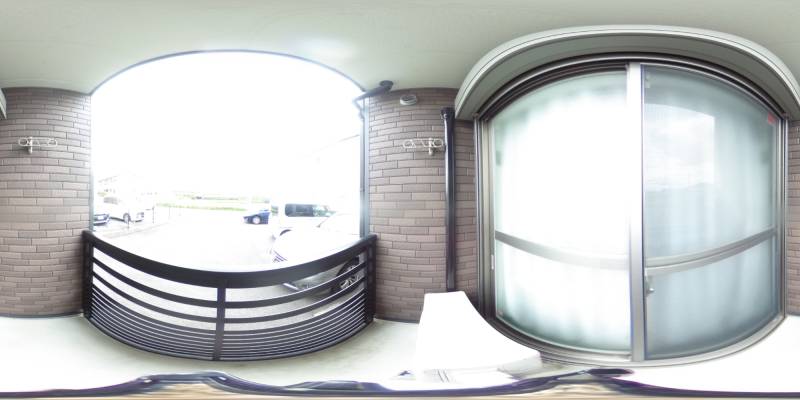 パノラマ画像バルコニー