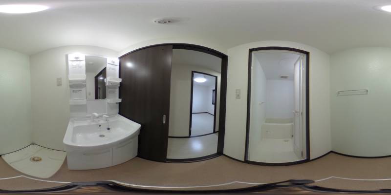 パノラマ画像洗面所