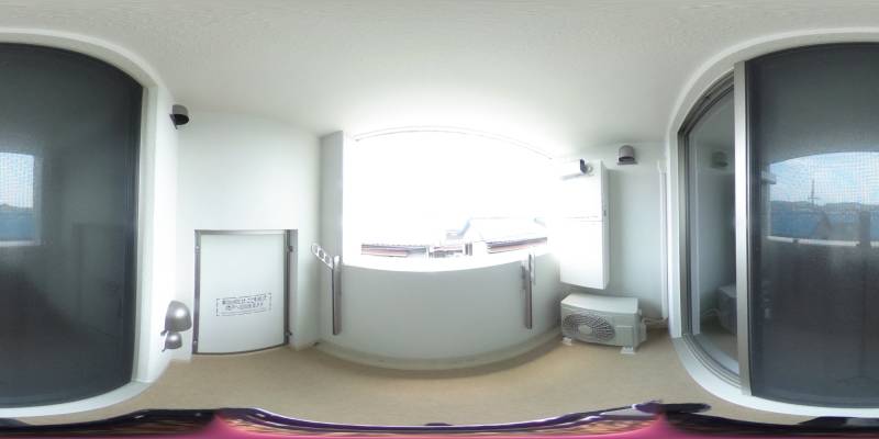 パノラマ画像バルコニー