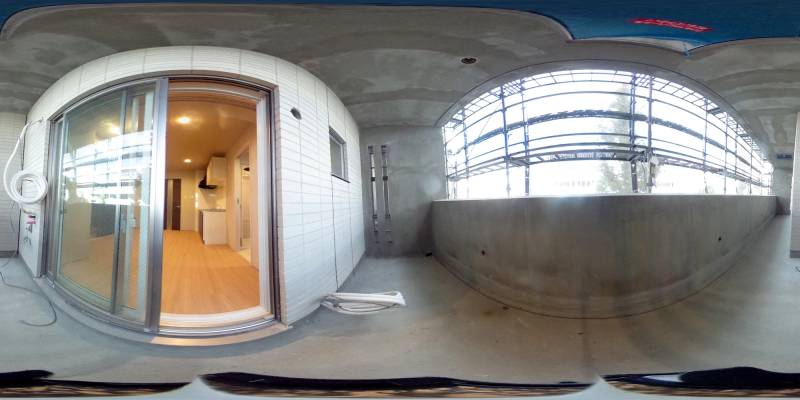 パノラマ画像バルコニー