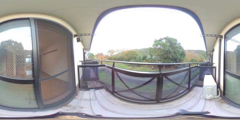 パノラマ画像バルコニー