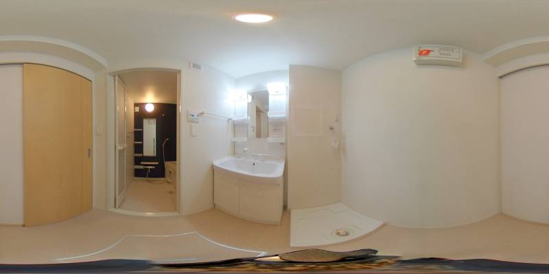 パノラマ画像洗面所