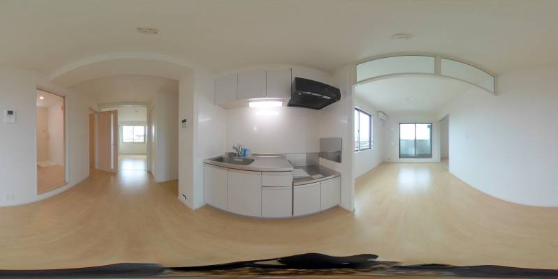 パノラマ画像キッチン