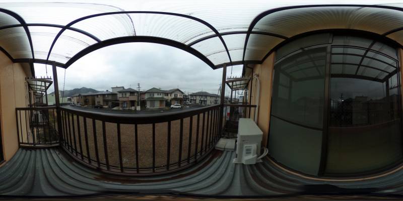 パノラマ画像バルコニー