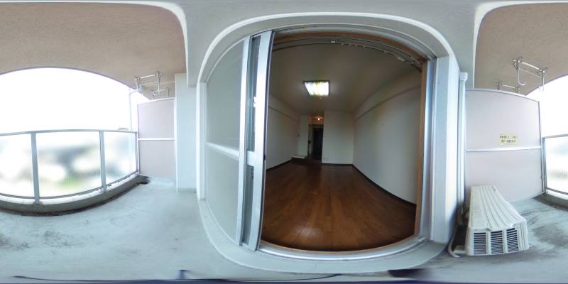 パノラマ画像バルコニー