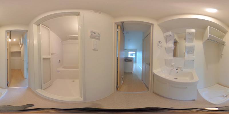 パノラマ画像洗面所