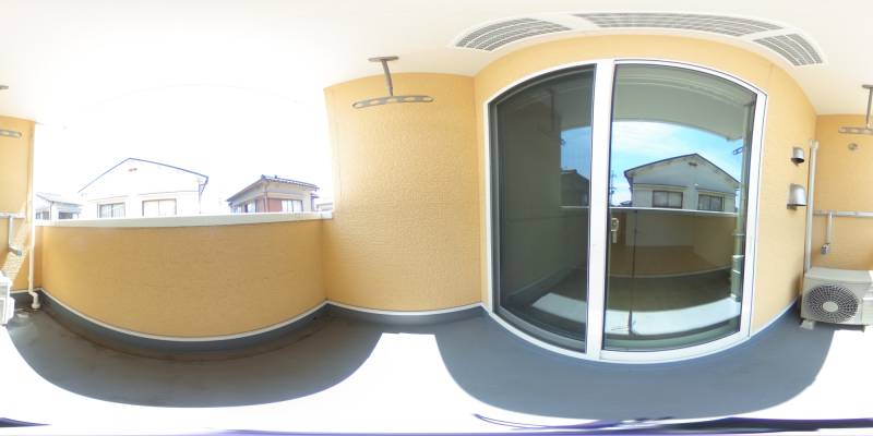 パノラマ画像バルコニー