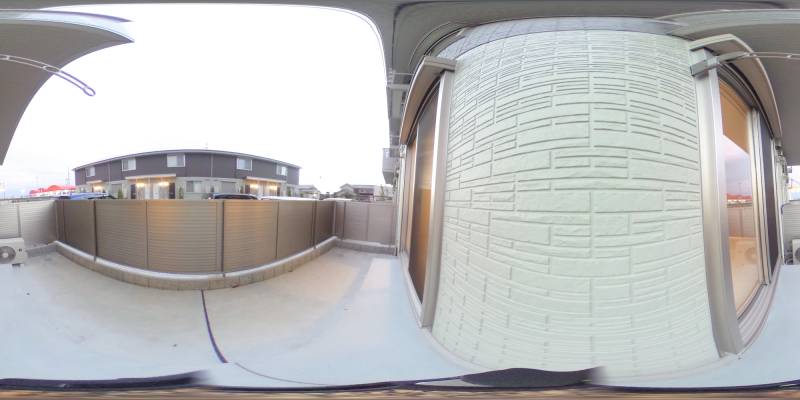 パノラマ画像バルコニー