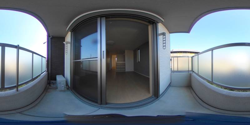 パノラマ画像バルコニー