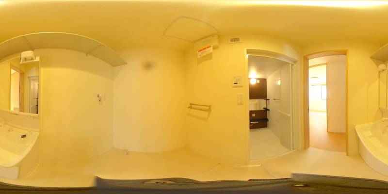 パノラマ画像洗面所