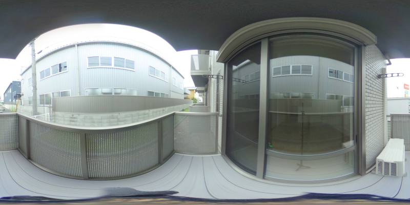 パノラマ画像バルコニー