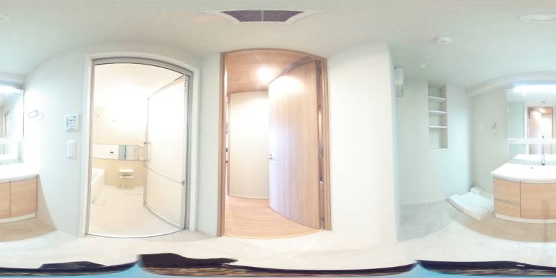 パノラマ画像洗面所