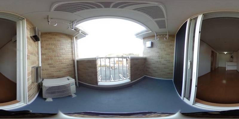 パノラマ画像バルコニー