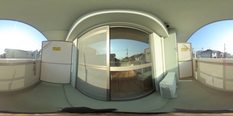 パノラマ画像バルコニー