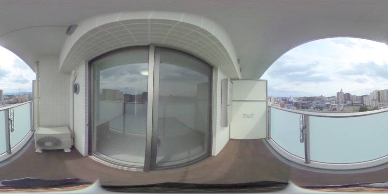 パノラマ画像バルコニー