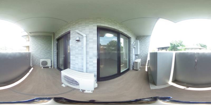 パノラマ画像バルコニー