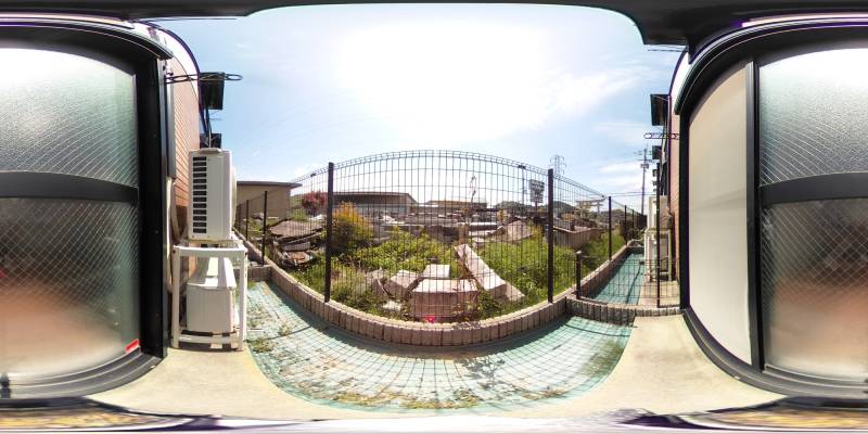 パノラマ画像庭