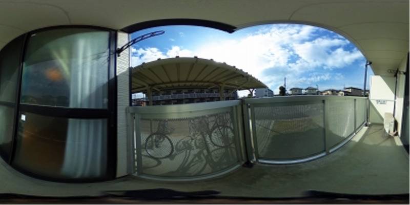 パノラマ画像バルコニー