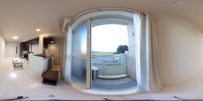 パノラマ画像バルコニー