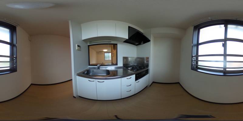 パノラマ画像キッチン