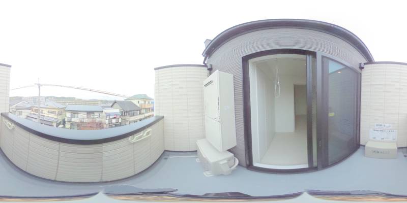 パノラマ画像バルコニー