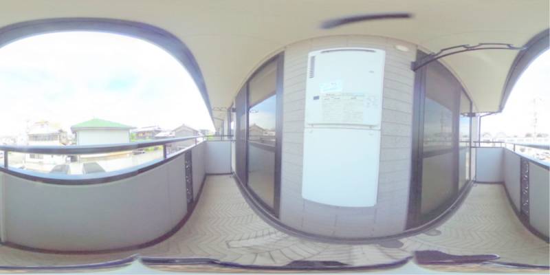 パノラマ画像バルコニー