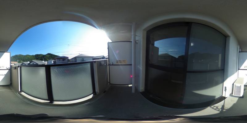 パノラマ画像バルコニー