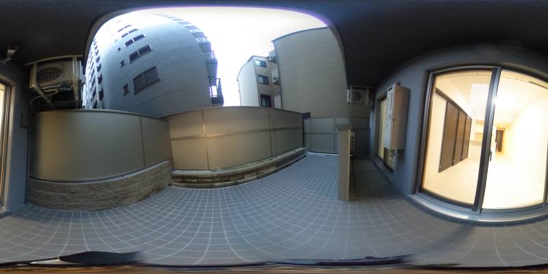 パノラマ画像バルコニー