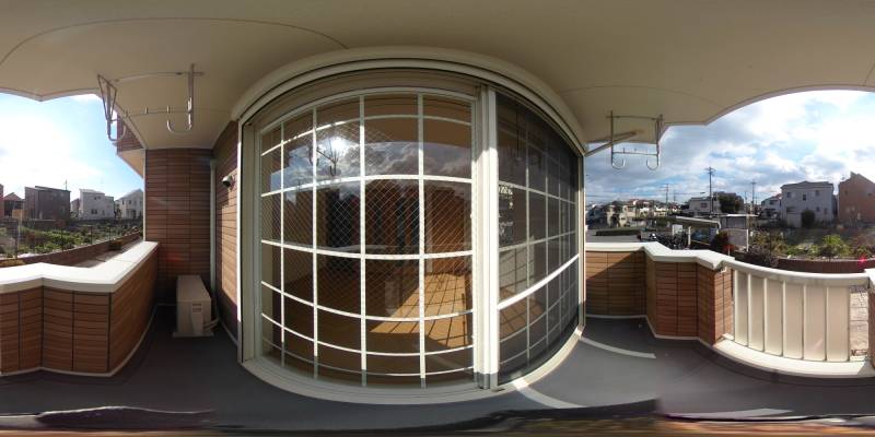 パノラマ画像バルコニー