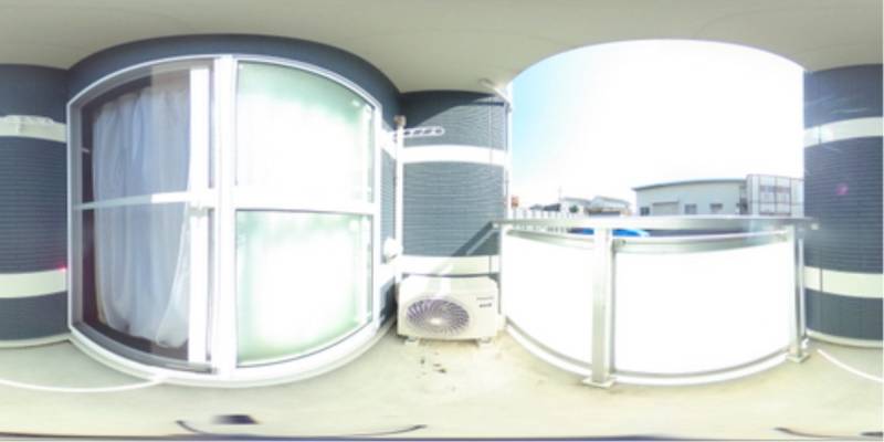 パノラマ画像バルコニー