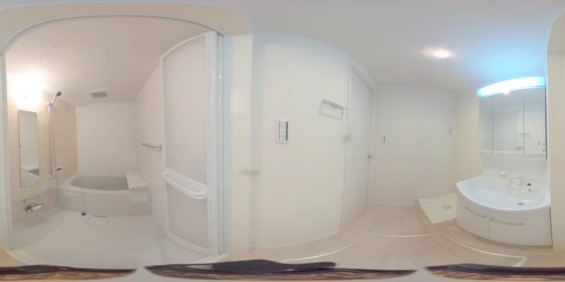 パノラマ画像洗面所