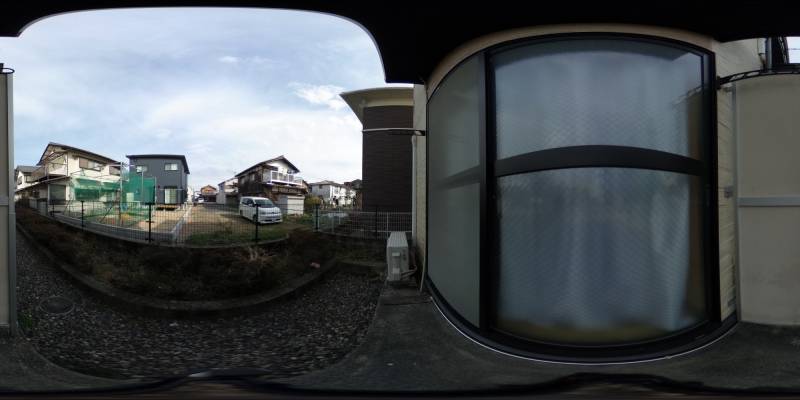 パノラマ画像バルコニー