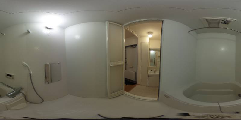 パノラマ画像バスルーム