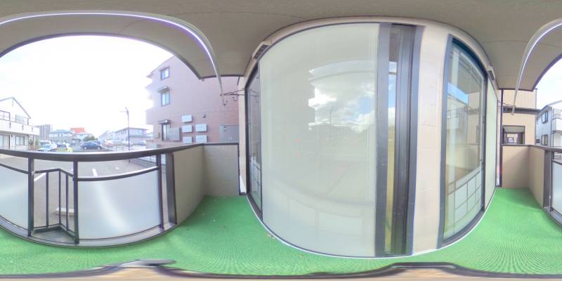 パノラマ画像バルコニー