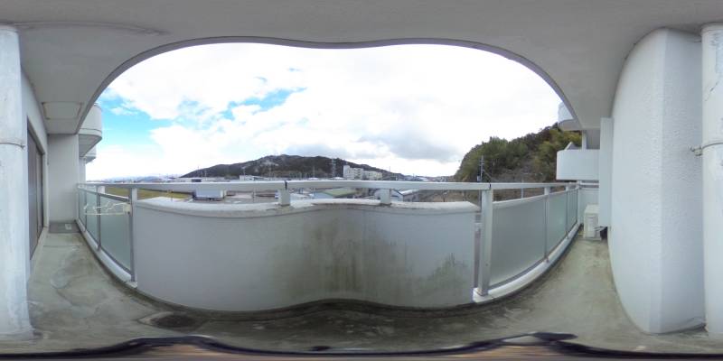 パノラマ画像バルコニー