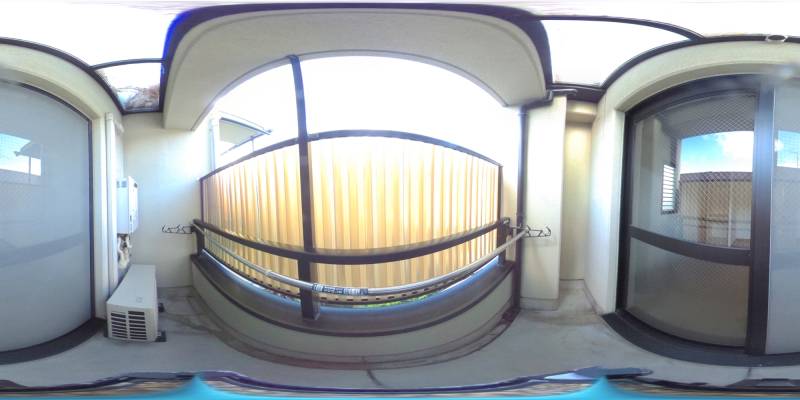 パノラマ画像バルコニー