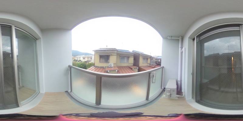 パノラマ画像バルコニー